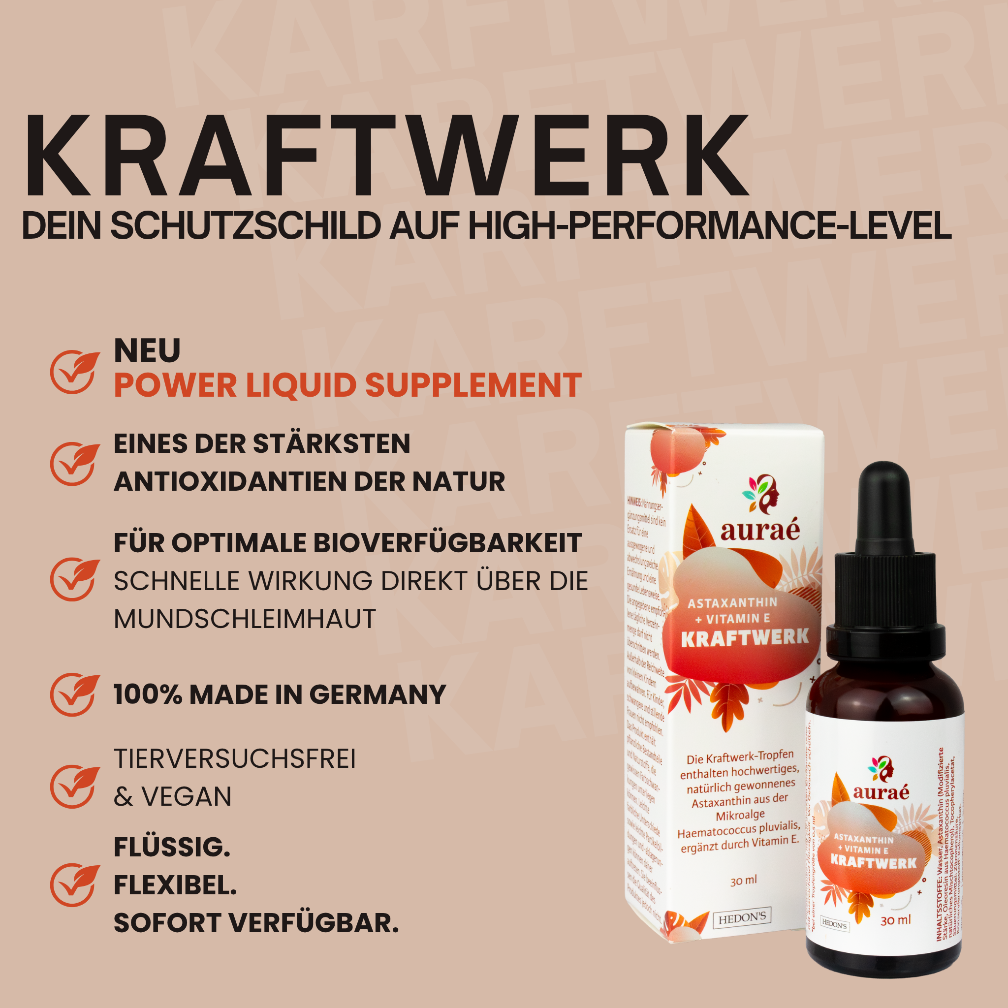 Kraftwerk Astaxanthin + Vitamin E