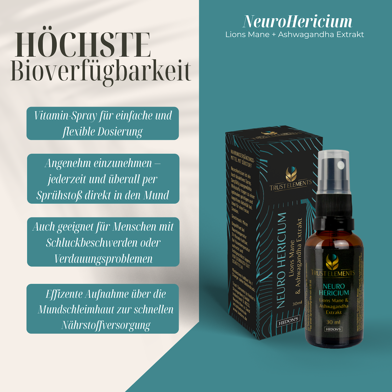 NeuroHericium Lions Mane + Ashwagandha Extrakt